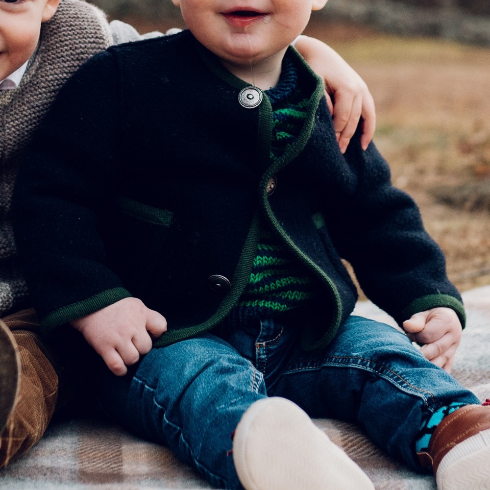 Traditional German wool coat size 86 cm